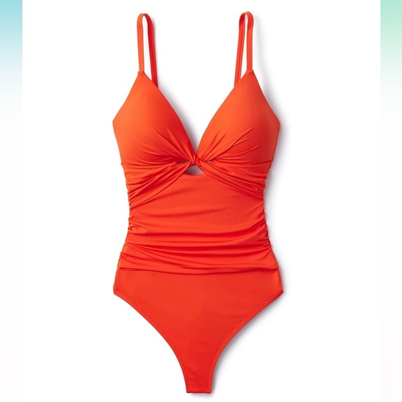 La Blanca Women's Standard Island Goddess Twist Keyhole One Piece Swimsuit - Picture 7 of 8